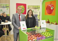 Eric Guasch from Comimpex and Marina Voisin. Eric has been re-elected fort he presidencee of AFRAA