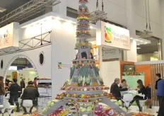Eiffel Tower of fruit and vegetables