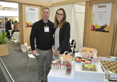 Guy Milette from Courchesne Larose and Aurelie Nunec from Domaine des Couteaux