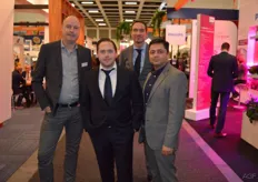 Jur de Graaf, of Kuehne + Nagel, with his Dutch colleagues Jeffrey Heuzen, Bart Vlug and Mustafa Cogus