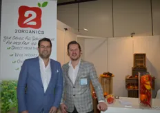 Michiel Groenewegen and Robbert Blomsteel, of 2Organics, with a stand at the fair for the first time this year