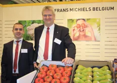 Nick Michiels and Ervé Jooken from Frans Michiels Belgium are happy to be present again. This is the 25th time they are at the Fruit Logistica.