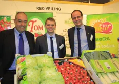 The REO Veiling presents its brands and products. Left to right: Paul Demyttenaere, Tom Premereur and Dominiek Keersebilck.