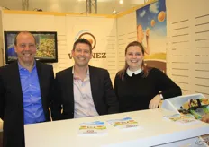 Jan and Charlotte Warnez (left and right) with smiling faces. Centred is Peter van Steenkiste. Last year, Warnez doubled its company surface.