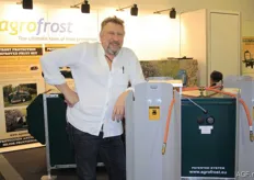 Marc Polleunis from Agrofrost offers machines to combat frost in the cultivation of fruit