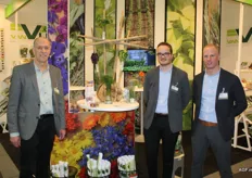 Van Vugt once again showcased numerous herbs and edible flowers. From left to right. Piet and Geert van Vugt and Thomas Bahlman