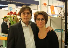 Pieter Boekhout is delighted to have a photo taken with Karin Westera, of Anaco Greeve