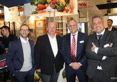 Marcel van der Pluijm (Global Green Team), Frans van der Burg (Harvest House), Francisco Latorre and Wim van der Burgh (both of Rainbow International)