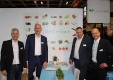 Best of Four had the yummiest apple pie of the fair: Peter Stafleu, Ton van Dalen, Jan Oosterom and Frans van der Hulst