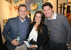 Stefan van Vliet and Matthijs Brederveld, of BDO, with Groentennieuws editor Arlette Sijmonsma