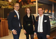 Michiel van Ginkel and Koen Kelders, of ZON, visited by Ankie van Vechel, of Sumarbox