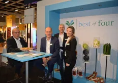 Leen Verhaar, Ton van Dalen, Suzan Oosterom and Peter Stafleu from Best of Four. More and more cultivators who grow various products join this grower's associations. Because of this, the supply is more diverse.