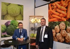 Adrian Kubiak and Erik Mooij from Mooij Vegetables. The company supplies outdoor vegetables and onions, potatoes, seed onions and onion seed throughout Europe.