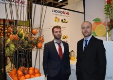 Ernst van den Berg and Jeroen Falke from Liquidseal. Coating for tropical fruit to extend its shelf life.
