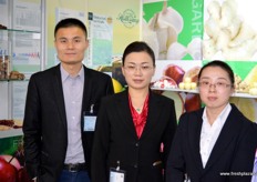 Shaquille Du, Ashley Jiang and Sophie Sun of Huaguang Food Imp & Exp.
