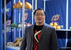 Tom Bi is the sales manager of Jining Land Produce. The company has a sales office in the Netherlands.