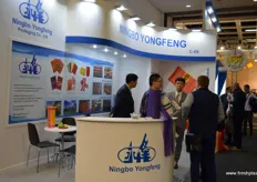 The stand of Ningbo Yongfeng Packaging at the China Pavillion.