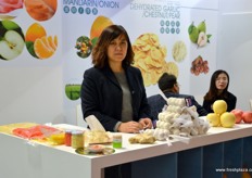 Emily Qi of Taifeng Foods (Laiwu Taifeng Foods). Emily is responsible for international business.