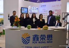 Part of the international team of Chinese importer company and online retailer Joy Wing Mau. To the left is Konna Mu, who is in charge of overseas purchasing. Second from left is Echo Yuan, General Manager Assistant.