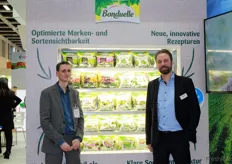 René Nentwich and Torben Pawlak from Bonduelle Deutschland GmbH are presenting the new Freshcut design, which will be available in March.
