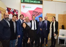Representatives of several leading companies and associations in Huelva's berry sector, such as Fresón de Palos, Cuna de Platero and Freshuelva.