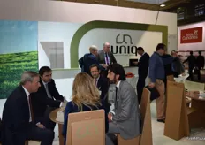 Stand of UNIQ, the brand under which AFCO markets its corrugated cardboard packaging.