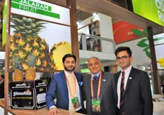 The Jalaram Fruit team, present at the Costa Rica stand.