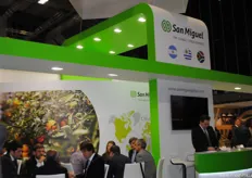 The San Miquel stand, which attracted many visitors during the entire exhibition.
