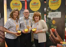 Carla Conte, Bruce Gilkerson and Kathryn Ault with NatureSweet Farms.