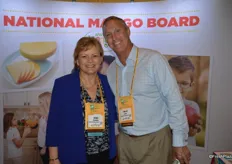 Wendy McManus and Timothy Beerup with the National Mango Board.