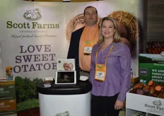 Jeff Thomas and Stephanie Williams with Scott Farms