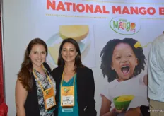 Laura Dossett and Angela Serna with the National Mango Board