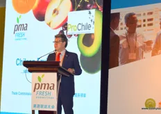 Cesar Suarez, Trade Commissioner of the Commercial Office of Chile in Shanghai. Chile has grown into one of China’s largest fresh fruits providers in terms of value.