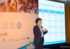Mabel Zhuang is the China Market Development Representative of the PMA. She prepared a indepth presentation on the Chinese import fruit market split down by category, volume and value.