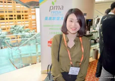 Tina Sun of Shanghai Cydiance Technology. The company develops and manufacturers data and temperature tracking devices for the domestic market and import and export businesses.