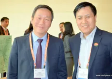 To the right is Gao Shangjie, CMO of Goodfarmer. He is together with Junwen Chao of the China Chamber of Commerce of Import & Export of Fruit (CFNA).