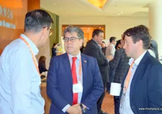 In the middle, Cesar Suarez of the Commercial Office of Chile in Shanghai. He is together with Hermann Mecklenburg and Gonzalo Matamala, GM at Gesex China.