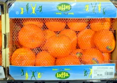 Imported Jaffa citrus fruit on sale at Hema, Shanghai.