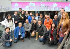 Group photo in front of the Hema Shanghai store.