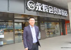 Mr Lu, store manager at Yong Hui’s local supermarkets.