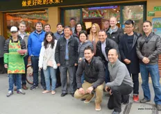 Group photo in front of one of Pagoda’s outlets in Shanghai.