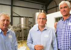 JB Steenkamp (general manager of operations at Mpact), Johan Stumpf (managing director at MPact Corrugated) and Niel Hugo (regional sales manager, Mpact)