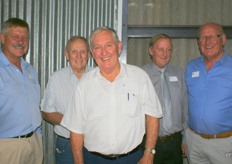 Dirk Vorster (Klawer Boerdery), Alwyn van der Merwe (ALG), Lieben van der Merwe (ALG), Gerhard Kamp (Kempena Agri) and George Grib (Jansekraal Boerdery)