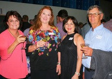 Theana Kotze, Hilsa van den Heever (owner of Melkboomsdrift Wines), Esther Marnich and Henri Marnich, wheat farmers from Moorreesburg