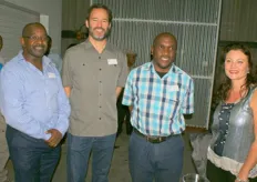 Gcobani Tsako (Department Agriculture, Forestry & Fisheries), Jerry Joye (Wonderful Citrus, Los Angeles), Lonwabo Magadule (Department Agriculture, Forestry & Fisheries), Suhanra Conradie (CEO: Summer Citrus South Africa)