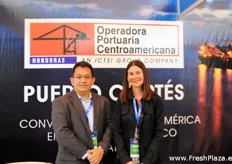 Valmir Araujo and Carmen Irene Alas from a private port in Honduras, Operadora Portuaria Centroamericana.