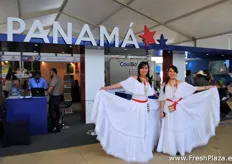As well Panama was present with a pavilion. These 2 ladies were in traditional dresses.