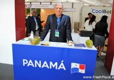 Hormoz Safi from Panafruit was one of the exporters from Panama on this stand.