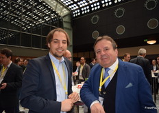 Danielle Dalmasso from Ortofruit and Sergio Panini from NCX.