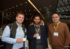 Israel Holby from Plantlogic, Diego Alcazar from Bluedrop and Dinis Grussner from Borja.